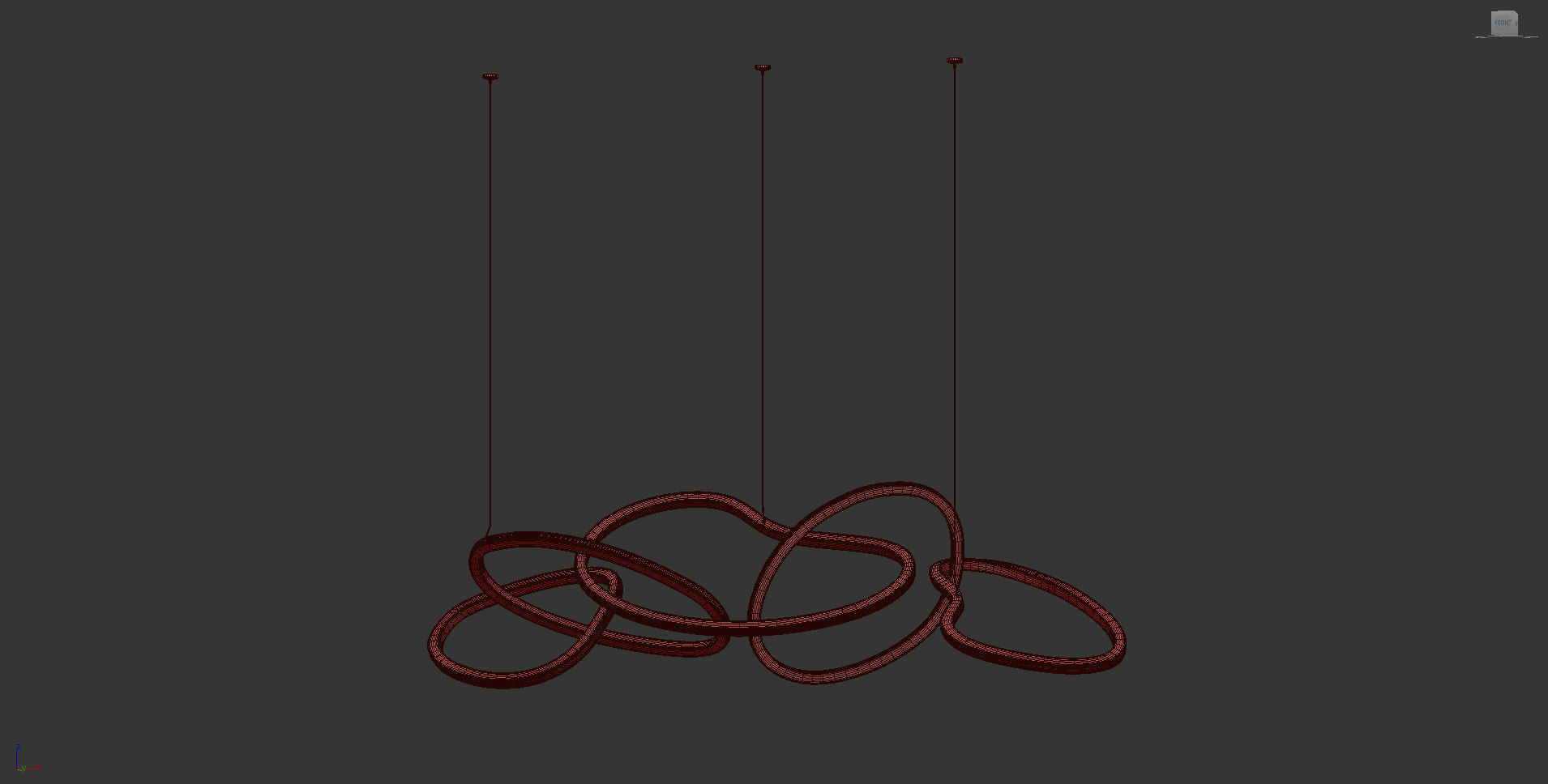 Unity Linear Pendant by Et2 3D model_7