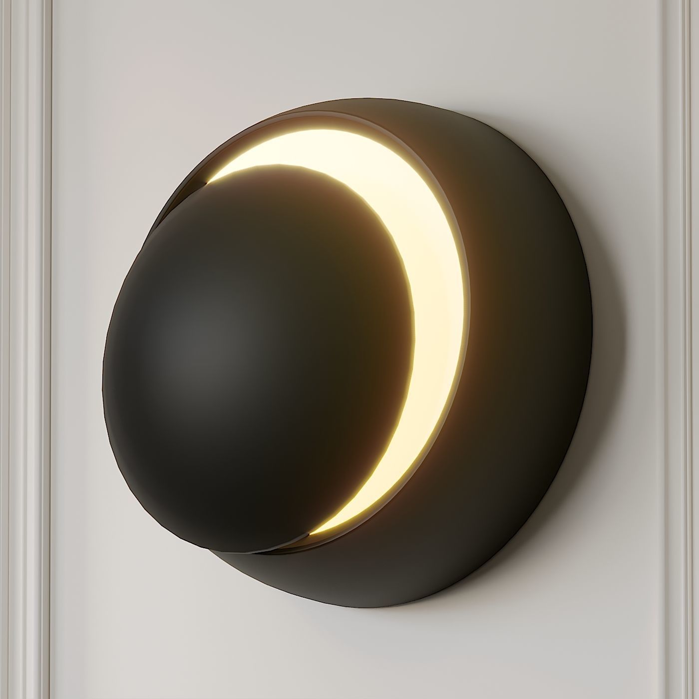 Grnflashing Crescent Round Wall Lamp 3D model_1