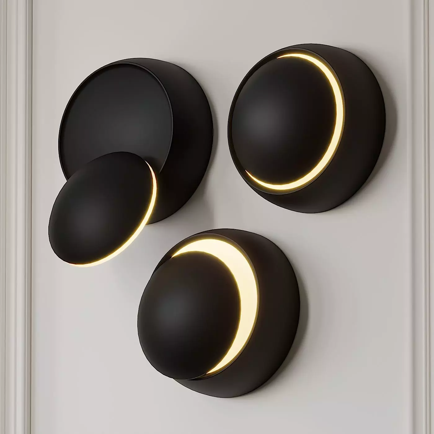 Grnflashing Crescent Round Wall Lamp 3D model_0