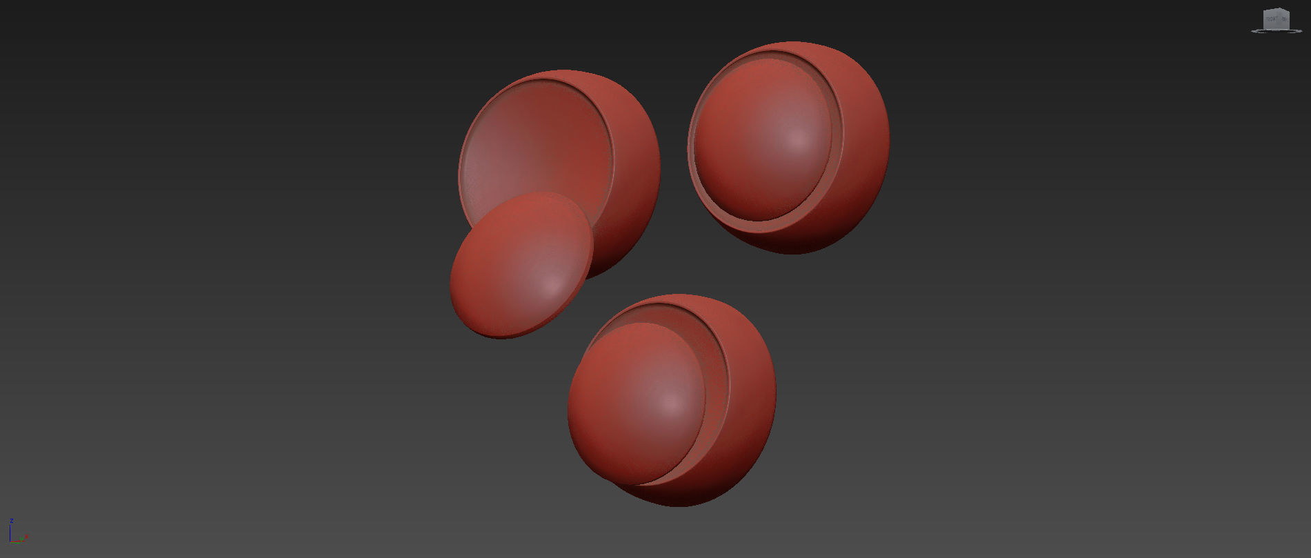 Grnflashing Crescent Round Wall Lamp 3D model_7