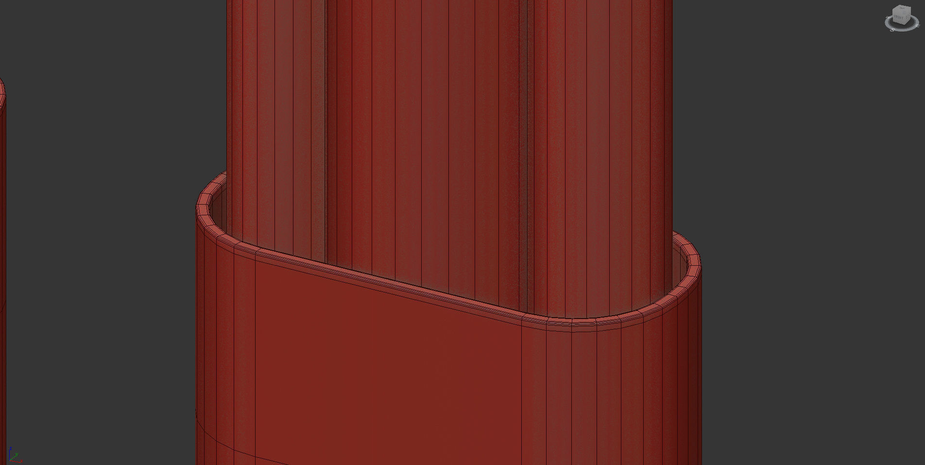 Copper Wall Lamp 3D model_6