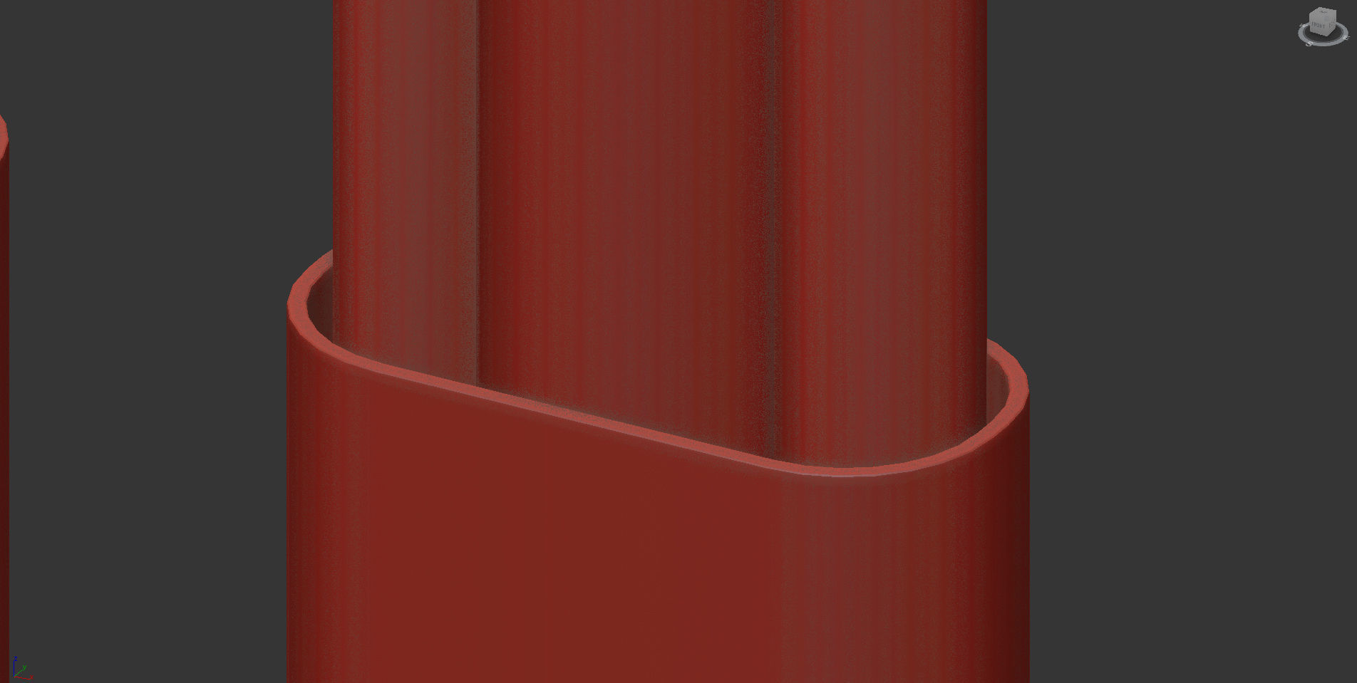 Copper Wall Lamp 3D model_5