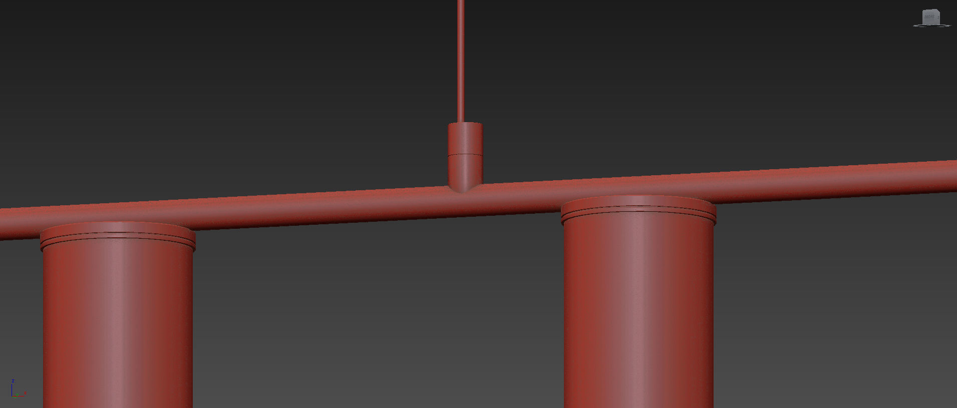 Nordic Light Luxury Long Chandelier 3D model_5