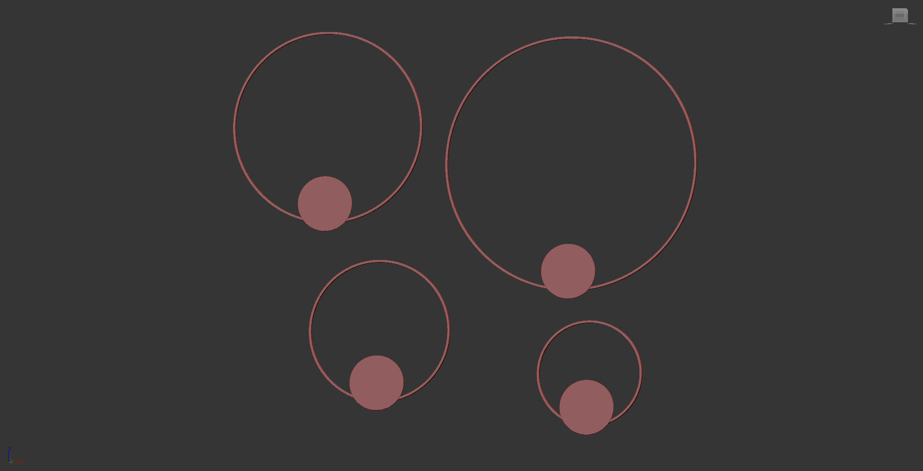 Olympic Circle Wall Sconce by Lorenzo Truant 3D model_7