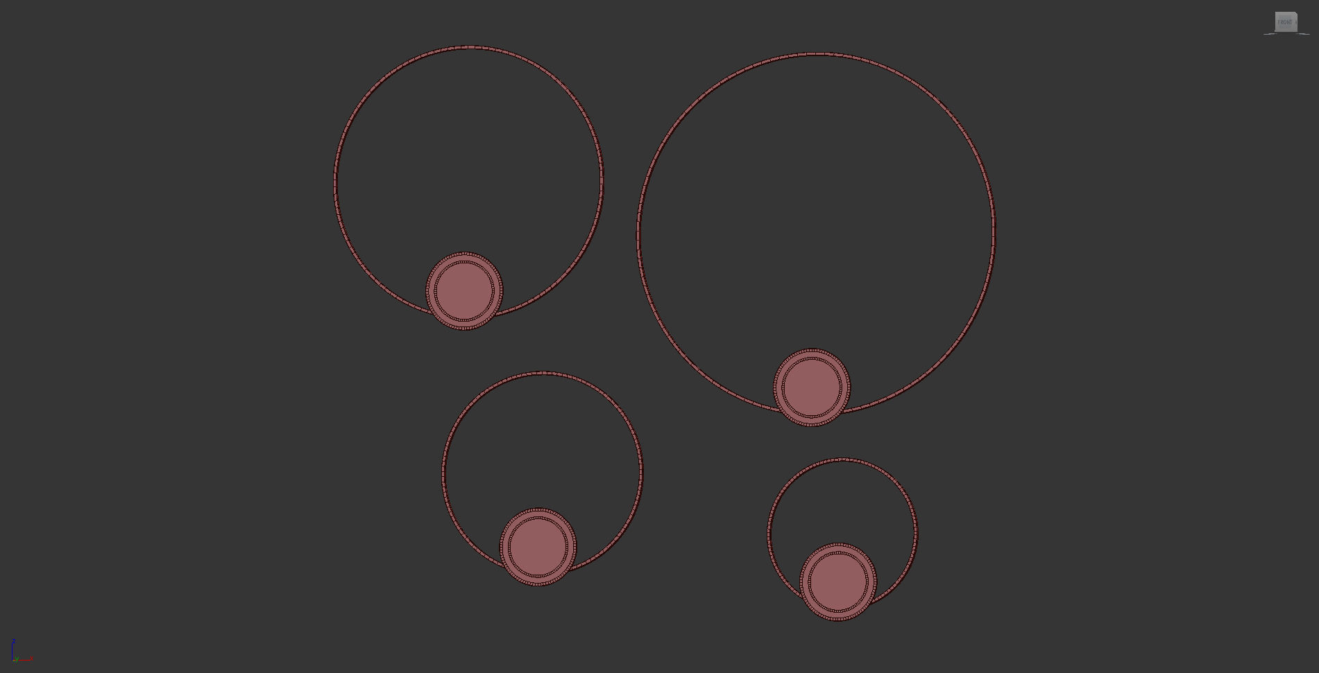 Olympic Circle Wall Sconce by Lorenzo Truant 3D model_6