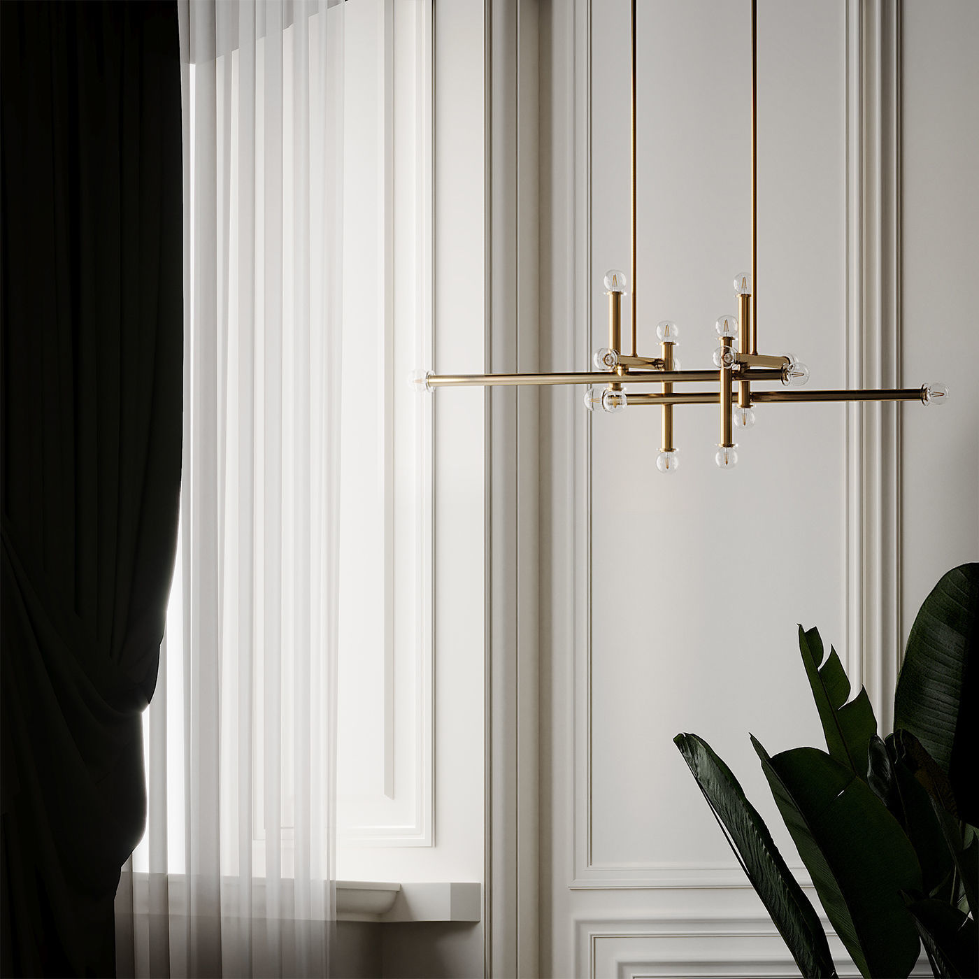Milano Linear Suspension By Jonathan Adler 3D model_5