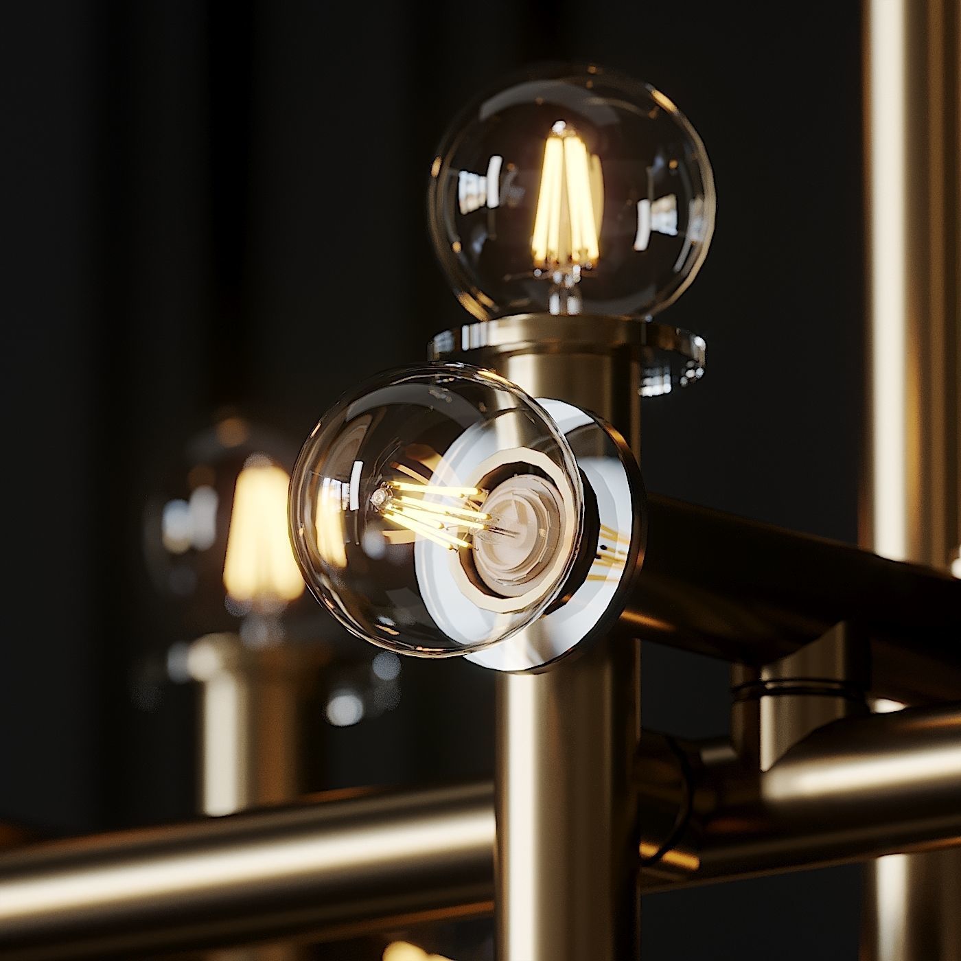 Milano Linear Suspension By Jonathan Adler 3D model_1