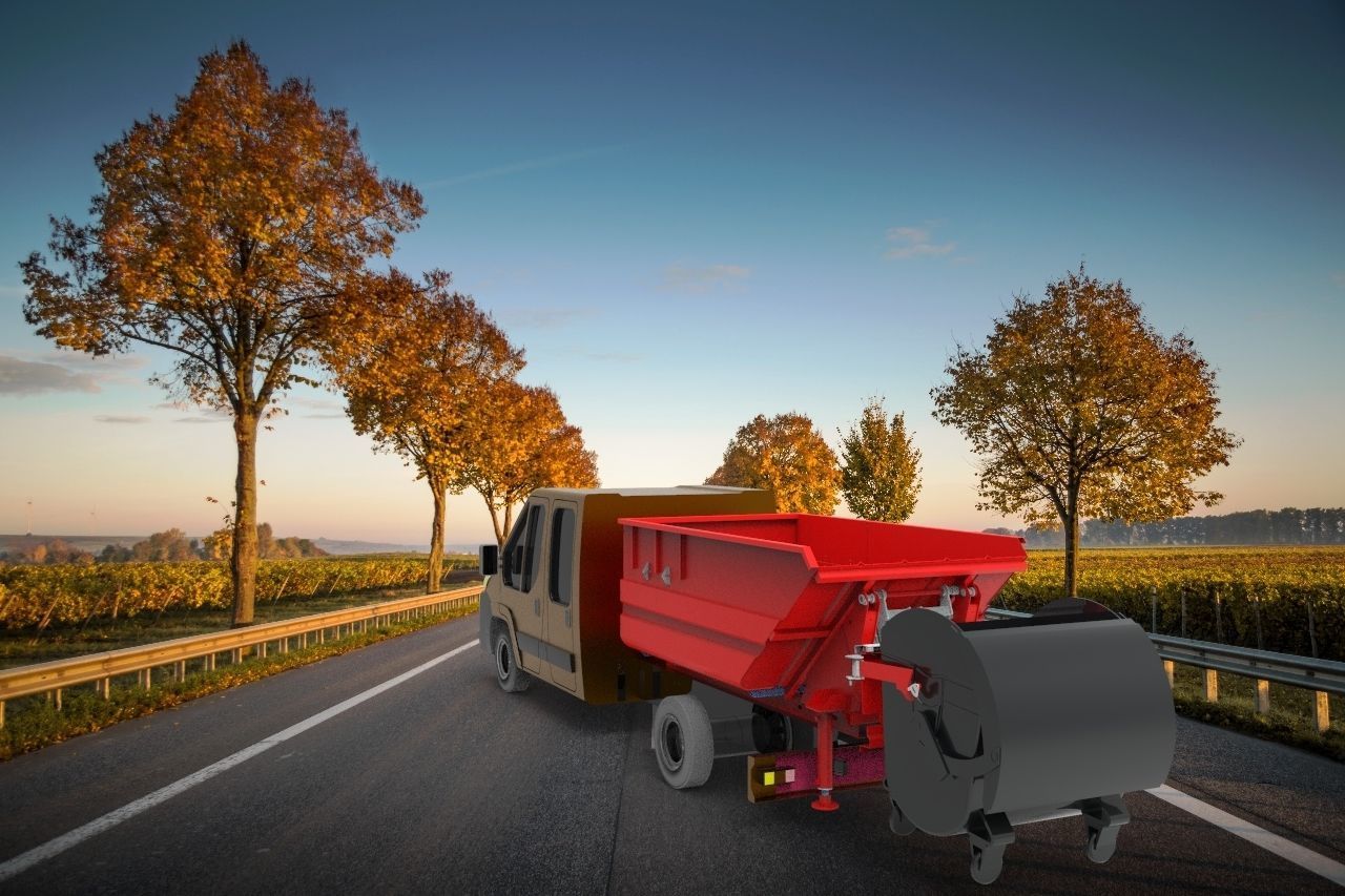 Garbage Truck  minipack 3D model_3