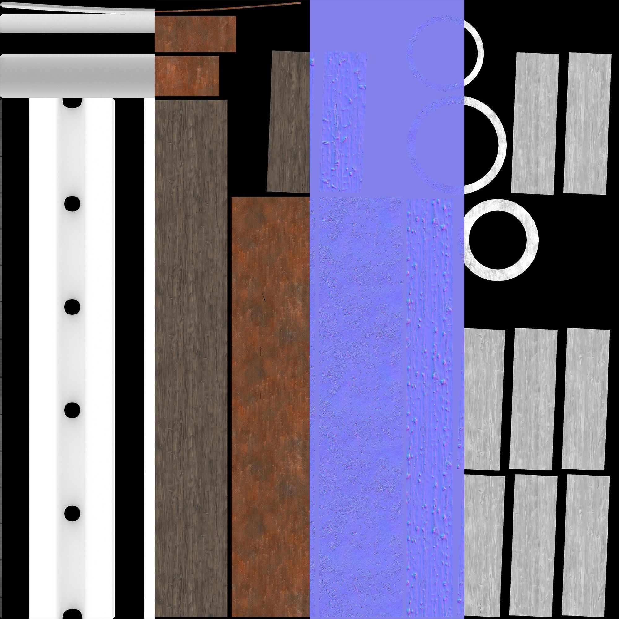 Cart Wheel 3D model_13