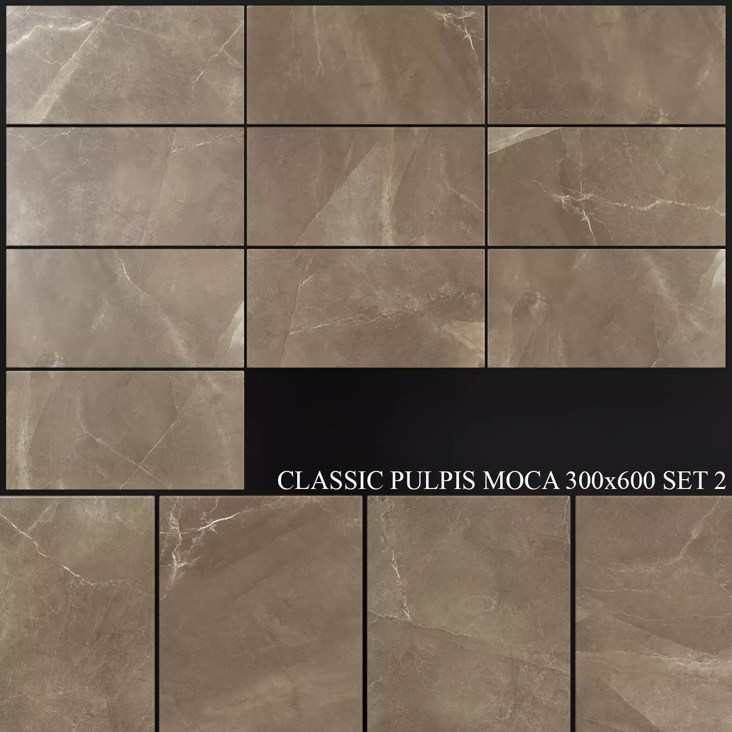 Yurtbay Seramik Classic Pulpis Moca 300x600 Set 2 3D model_0