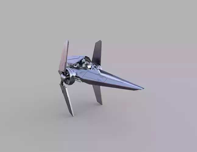 V-Wing star wars fighter 3D print model