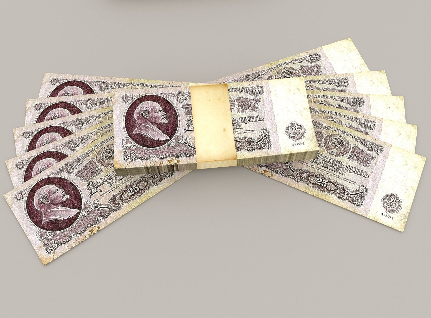 USSR rubles 3D model_5