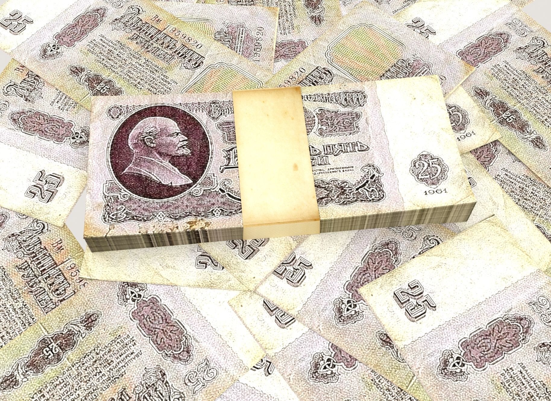 USSR rubles 3D model_4