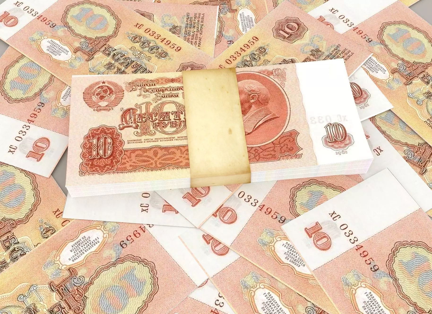 USSR rubles 3D model_0