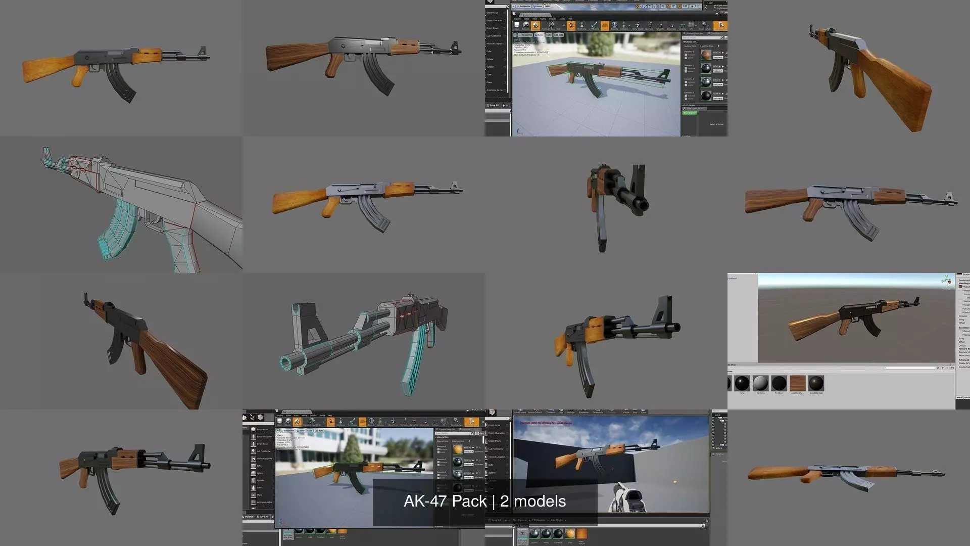 AK-47 Pack 3D Model Collection_0