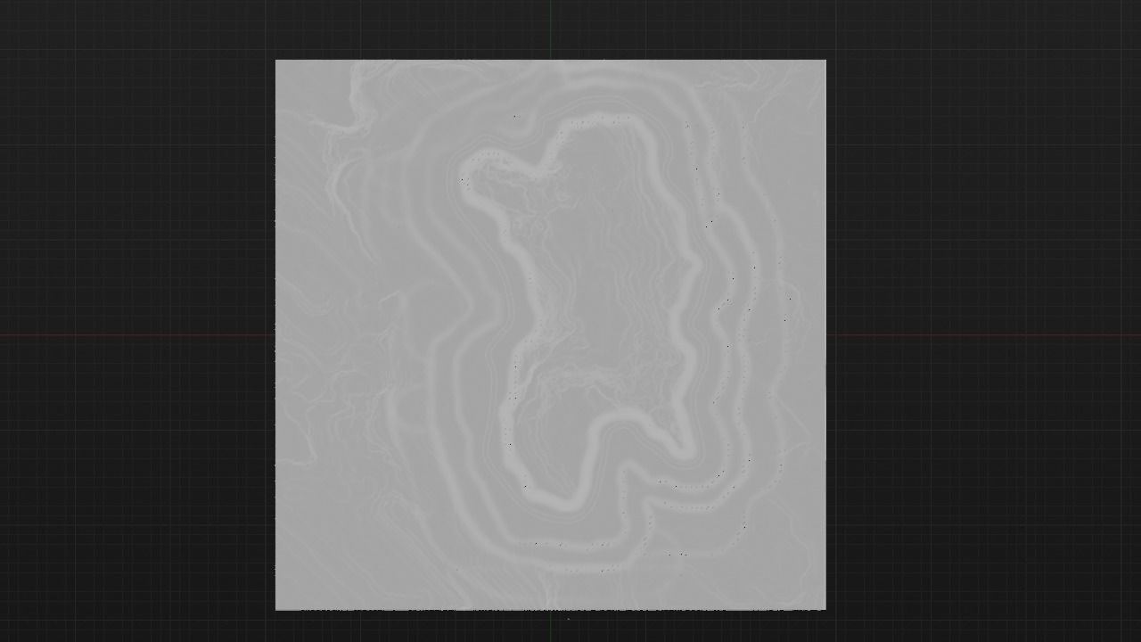 Circular road for the game landscape 3D model_6