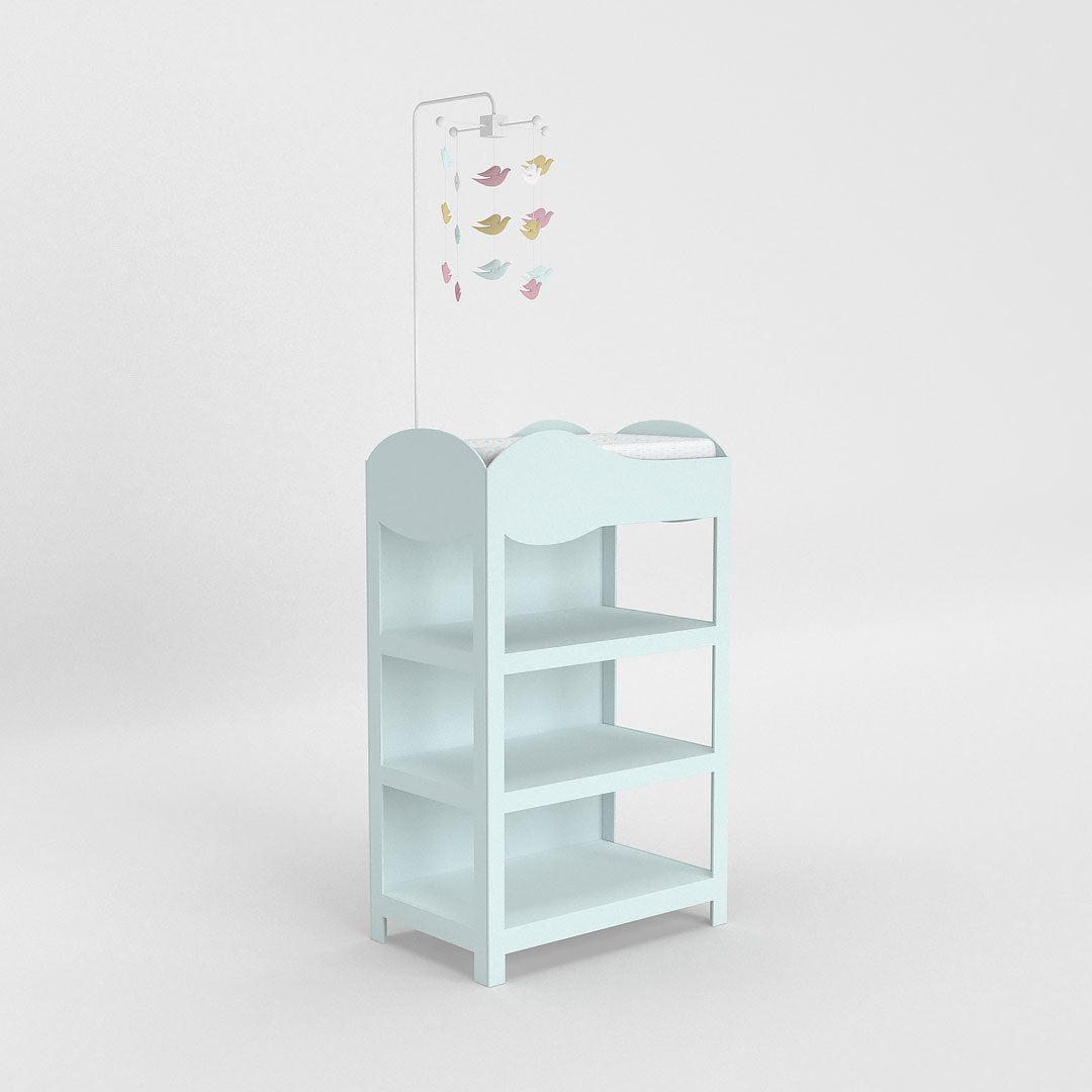 Baby Changing Table - Stand and baby mobile 3D model_3