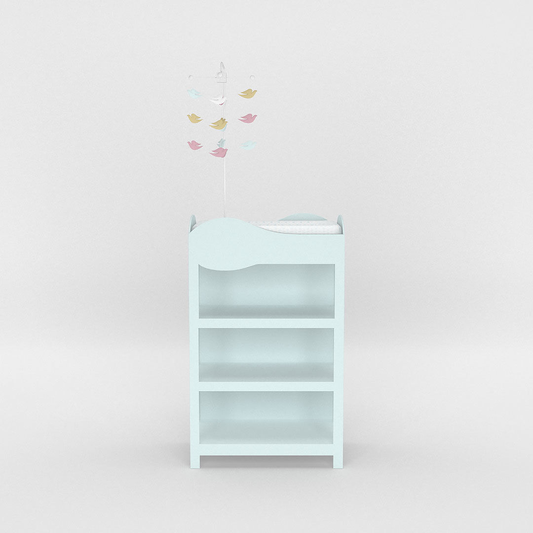 Baby Changing Table - Stand and baby mobile 3D model_2