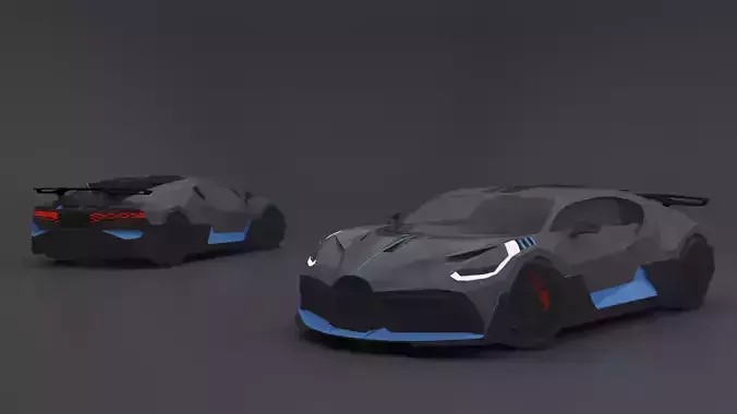 LOW POLY SPORTS CAR 