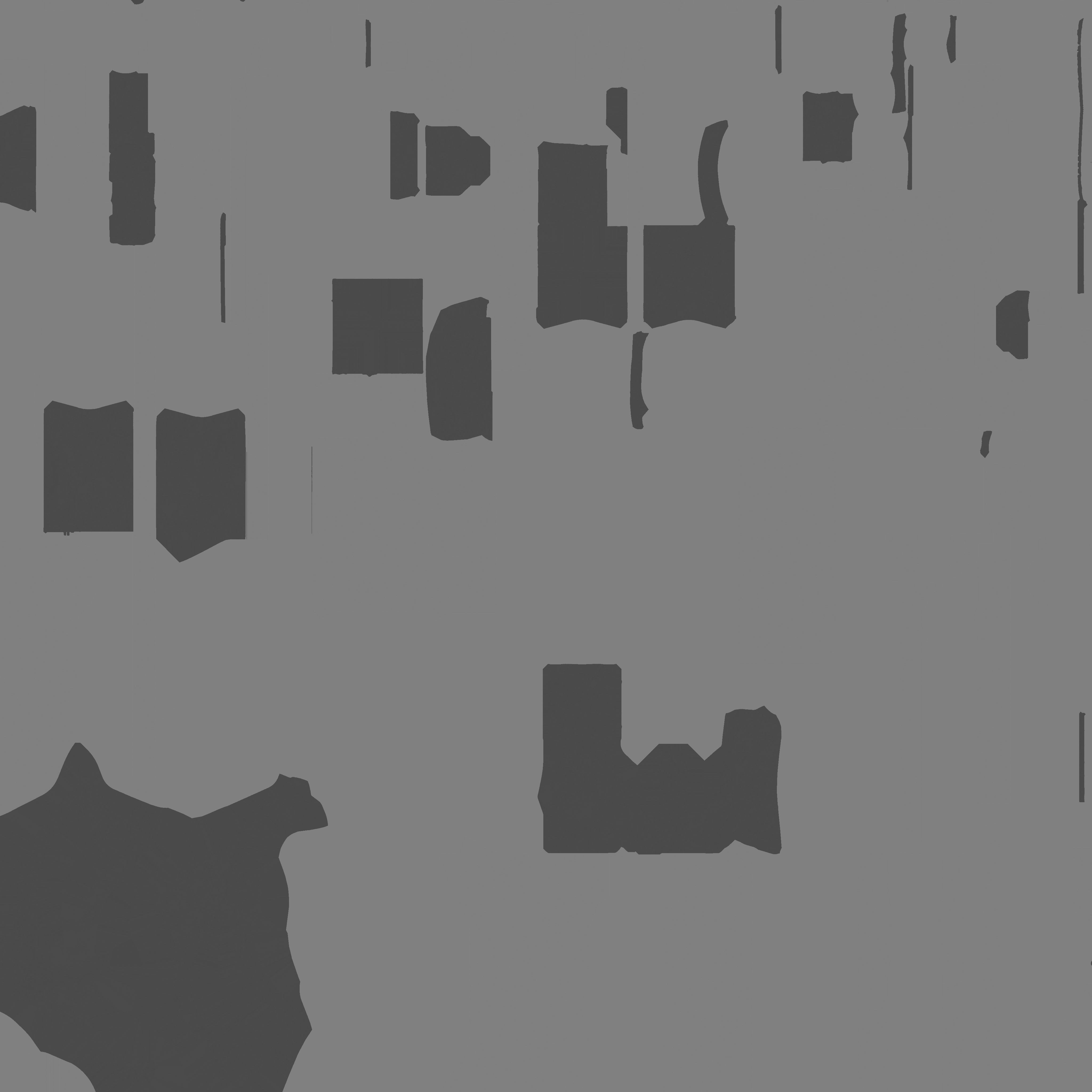 Modern Revolver Low-poly 3D model_15