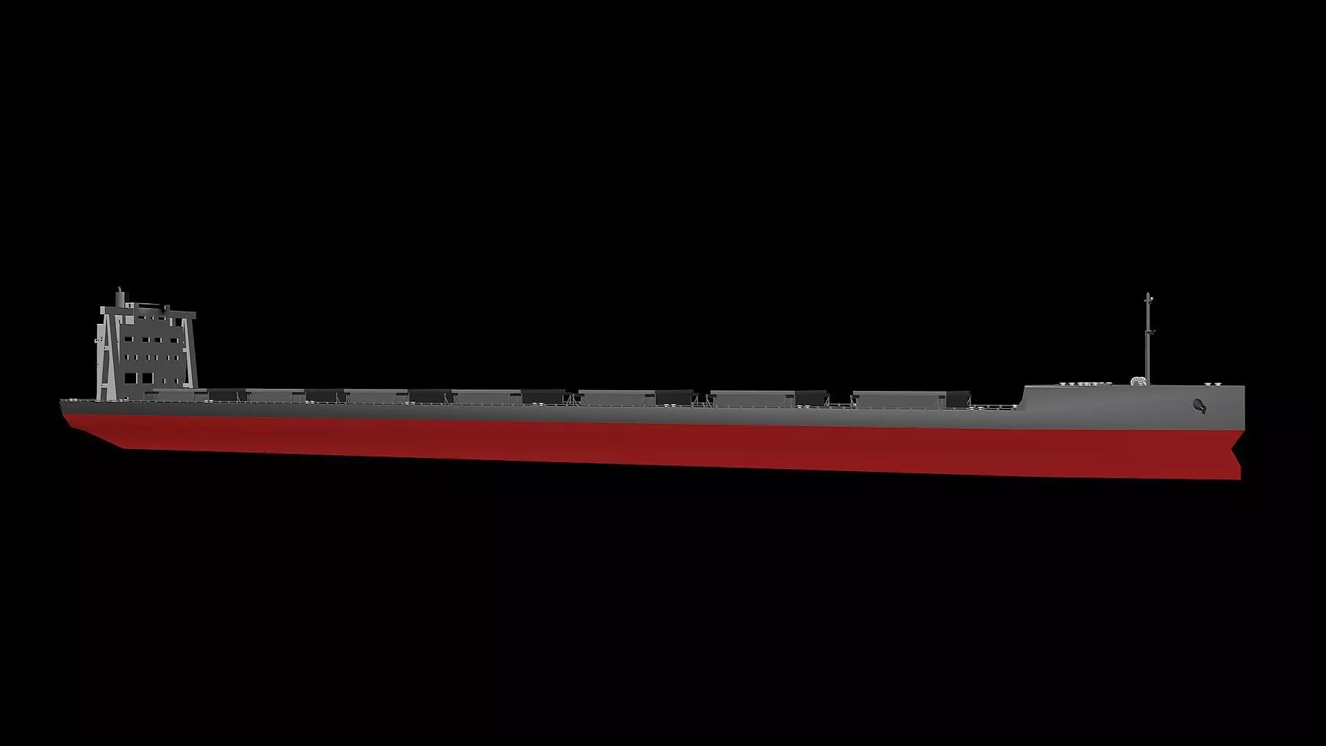 Cargo Ship  Low-poly 3D model_0
