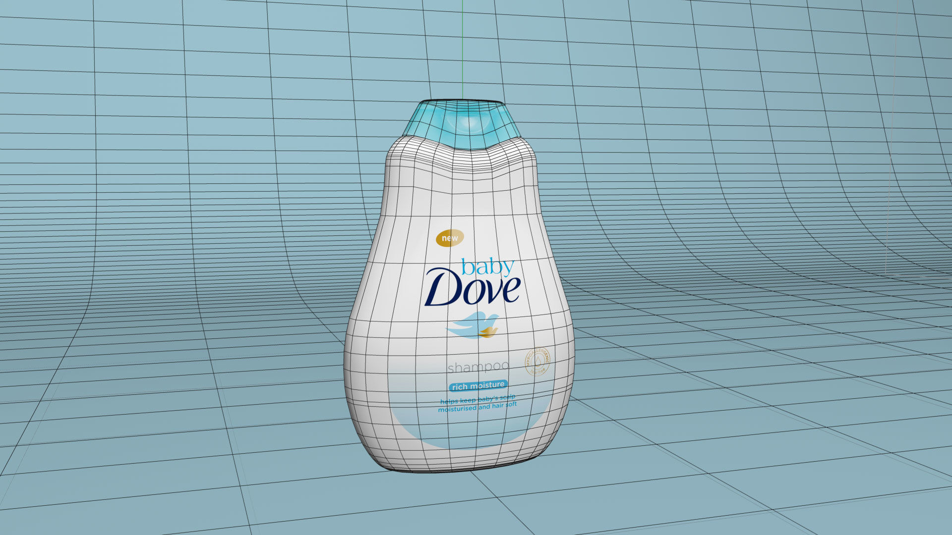 Dove Baby - Shampoo Pack 3D model_3
