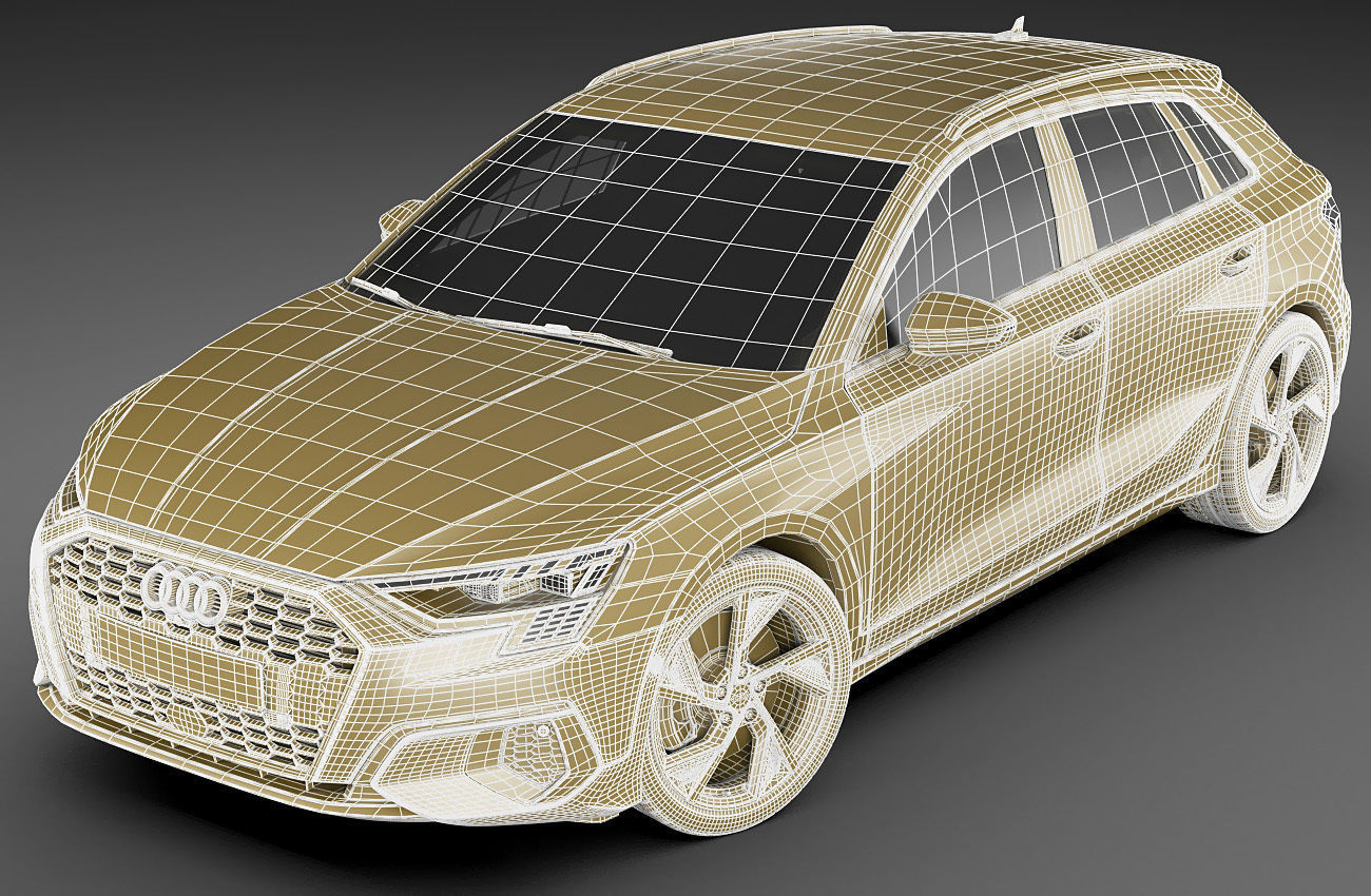 Audi A3 Sportback 2021 3D model_24