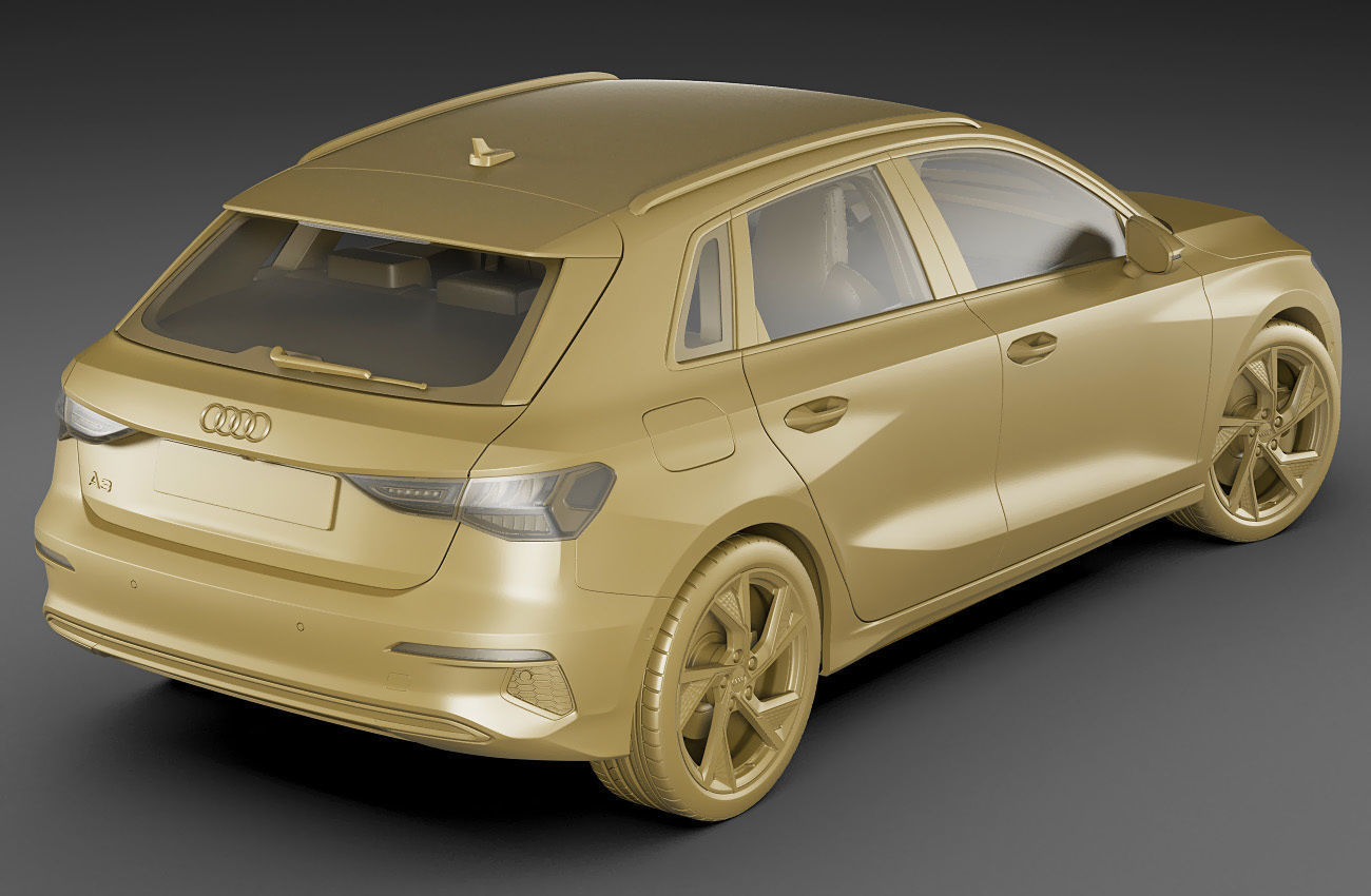 Audi A3 Sportback 2021 3D model_20