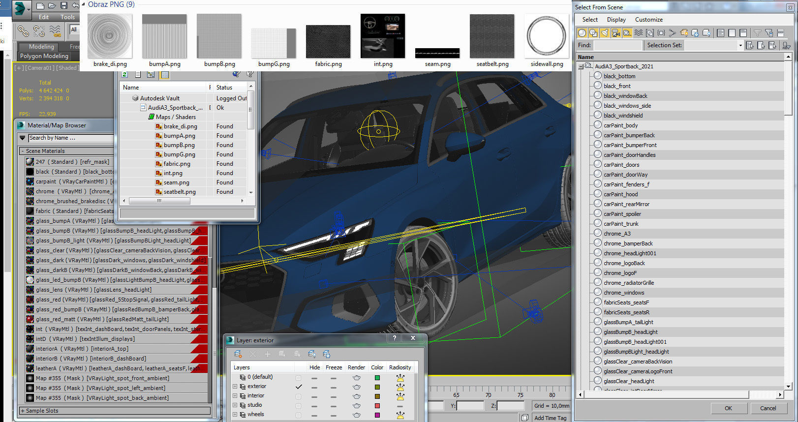 Audi A3 Sportback 2021 3D model_27
