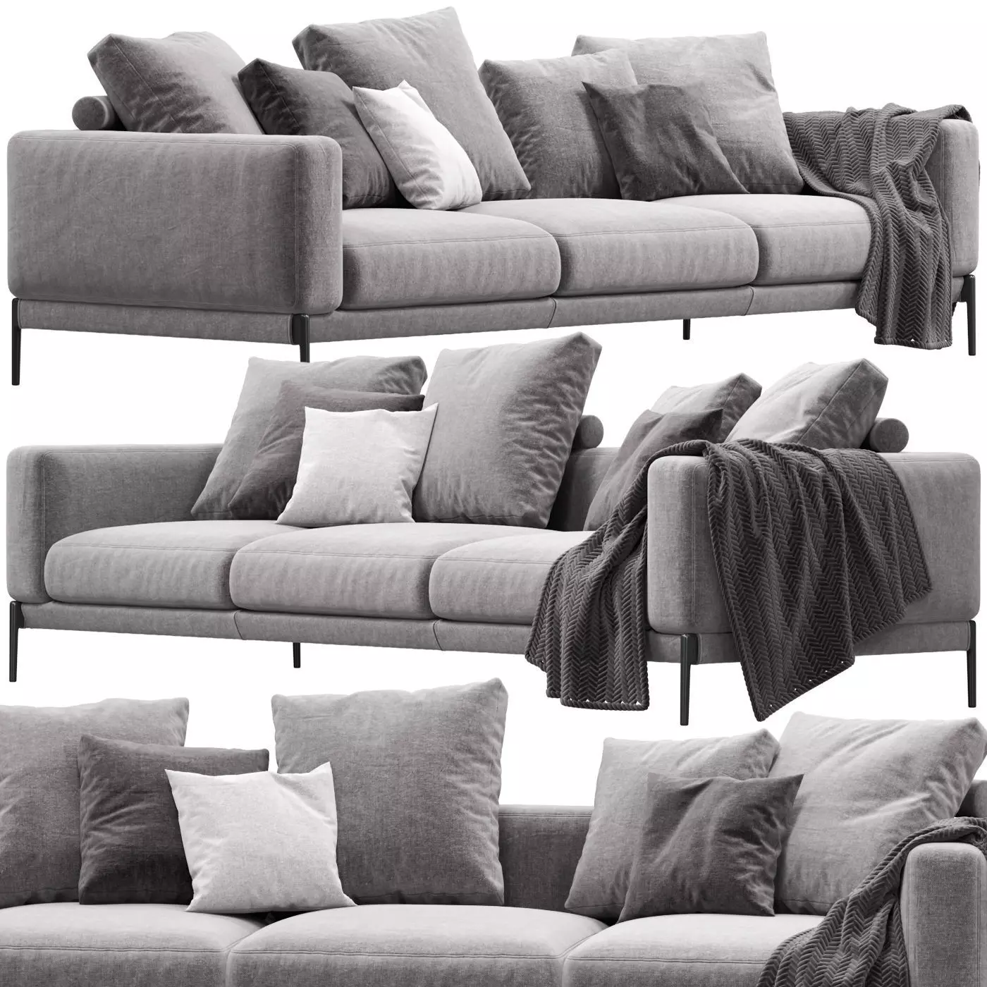 Sofa Flexform Romeo 3D model_0