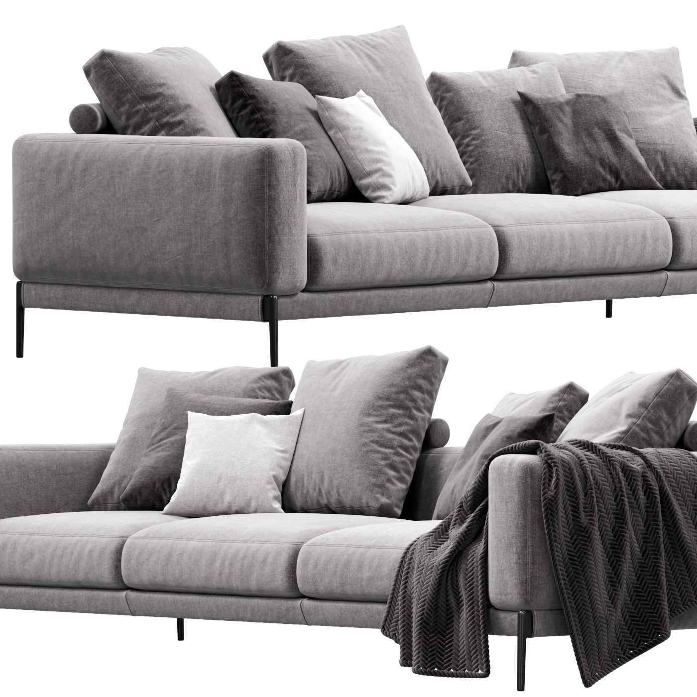 Sofa Flexform Romeo 3D model_5