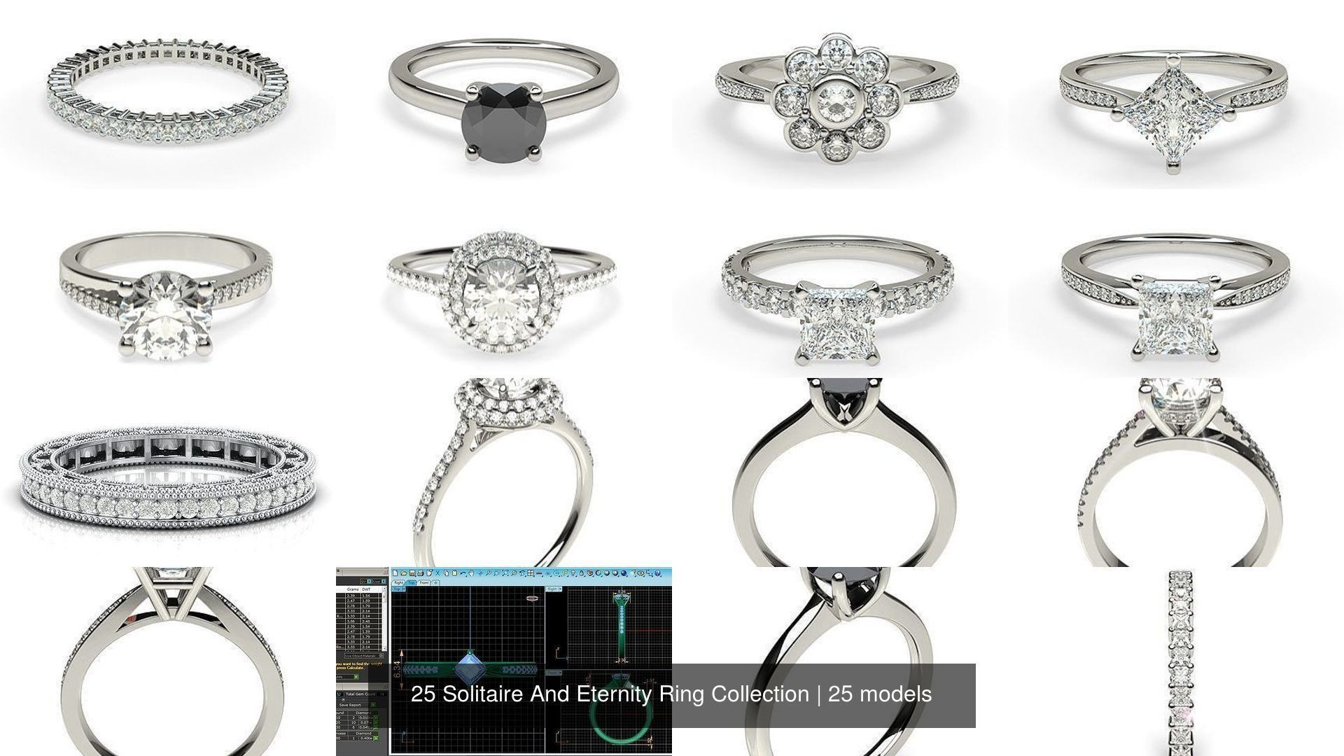 25 Solitaire And Eternity Ring Collection _3