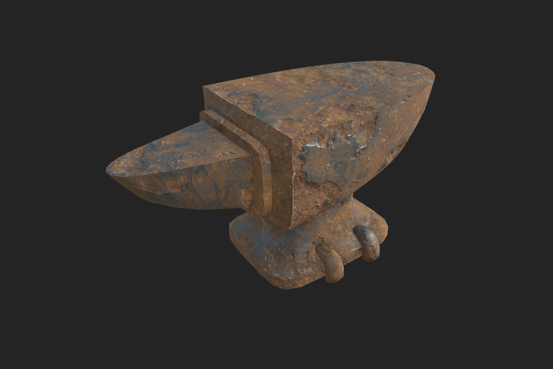 HQ PBR 4K Medieval Anvil Low-poly 3D model_4