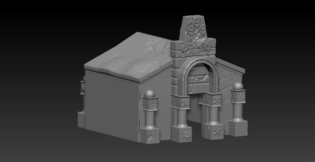 Crypt church 3D model