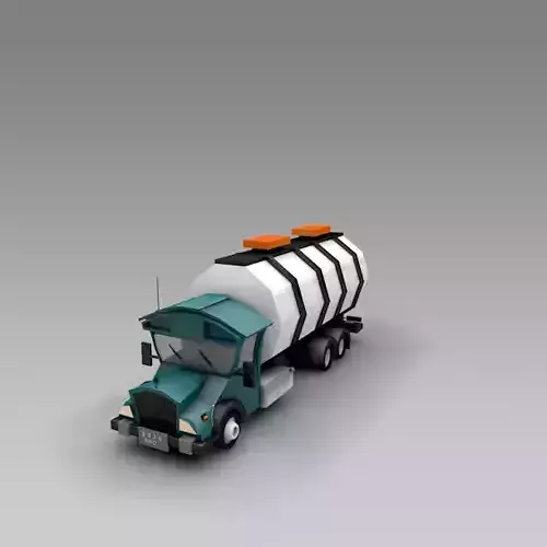 low poly turck tank