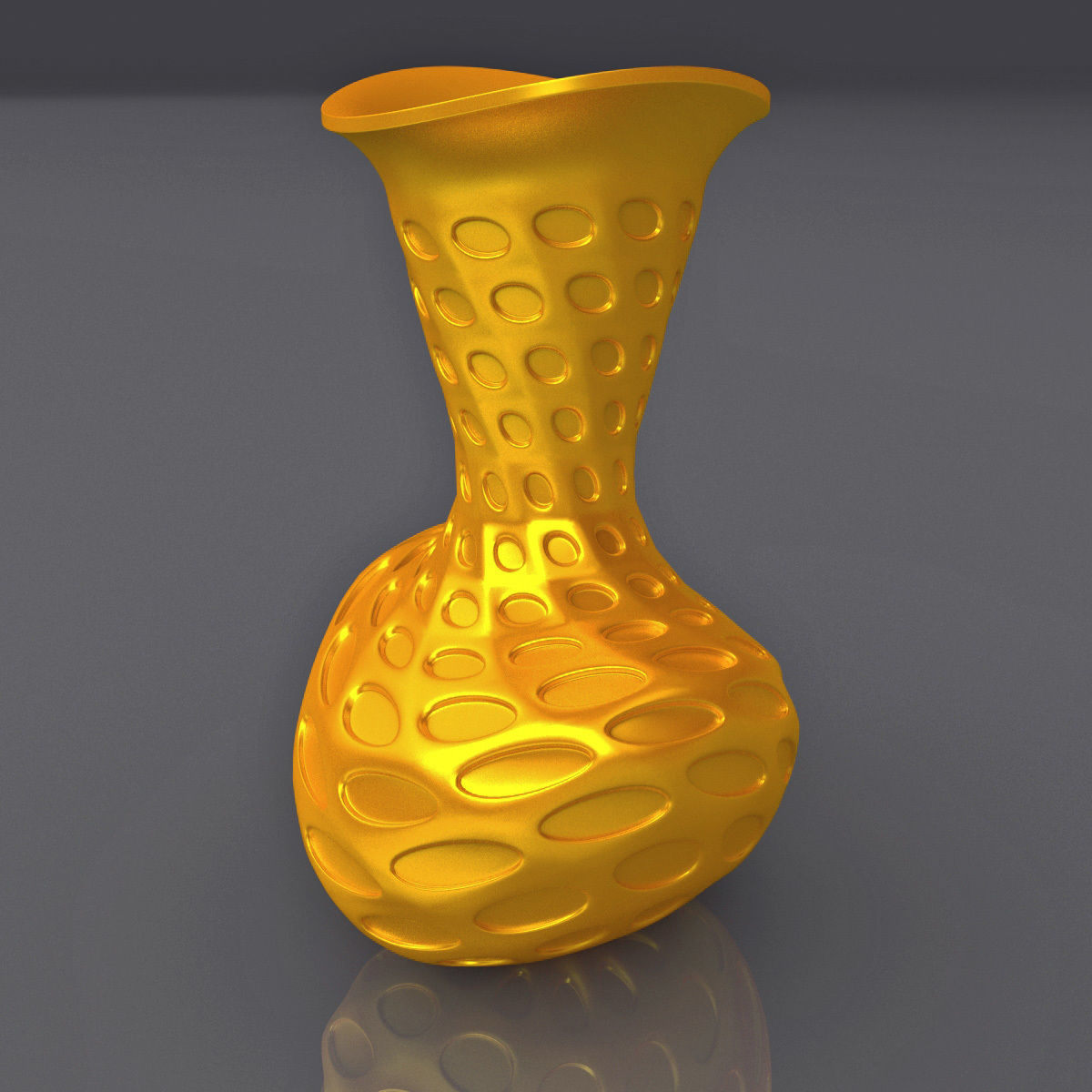 Perforated Surface Vase Design 3D Print Model 3D print model_12