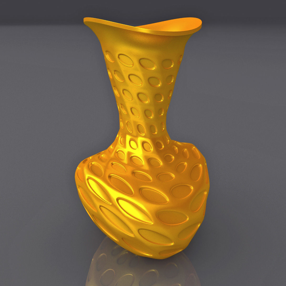 Perforated Surface Vase Design 3D Print Model 3D print model_3