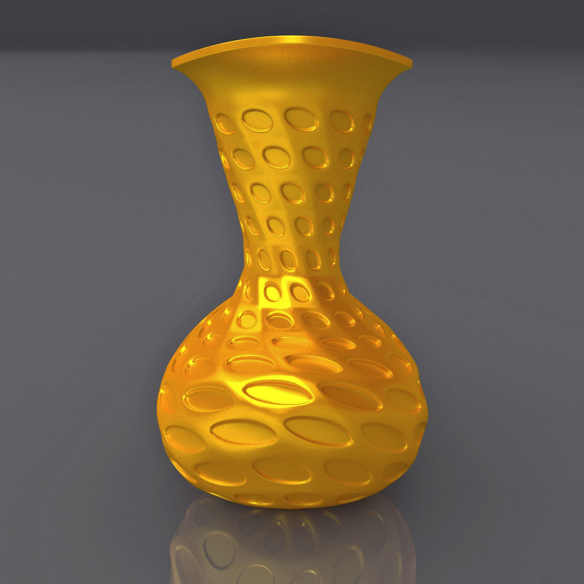 Perforated Surface Vase Design 3D Print Model 3D print model_5