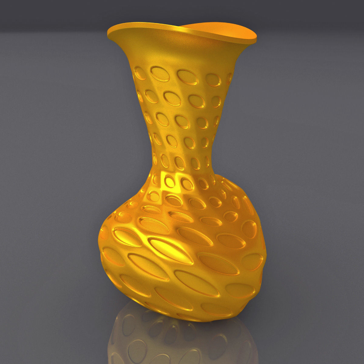 Perforated Surface Vase Design 3D Print Model 3D print model_10