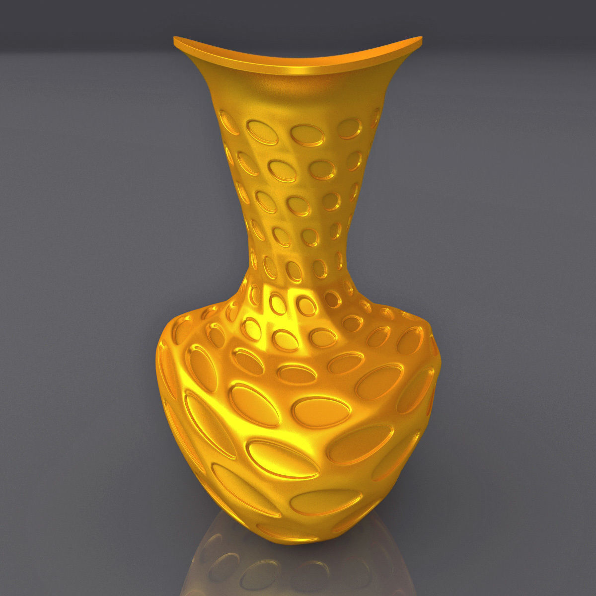 Perforated Surface Vase Design 3D Print Model 3D print model_8