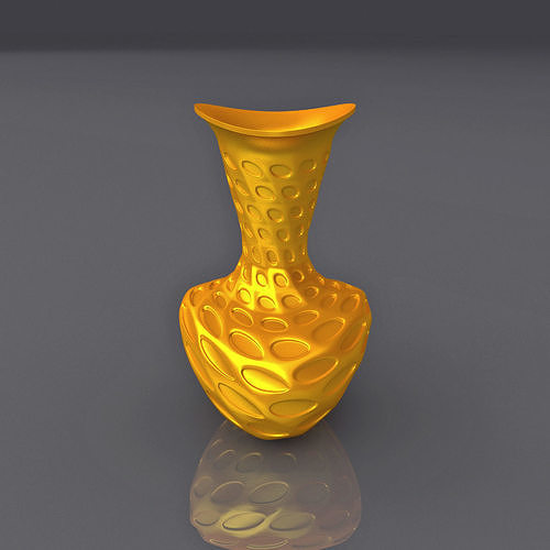 Perforated Surface Vase Design 3D Print Model 3D print model