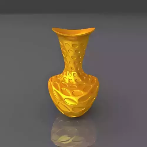 Perforated Surface Vase Design 3D Print Model 3D print model