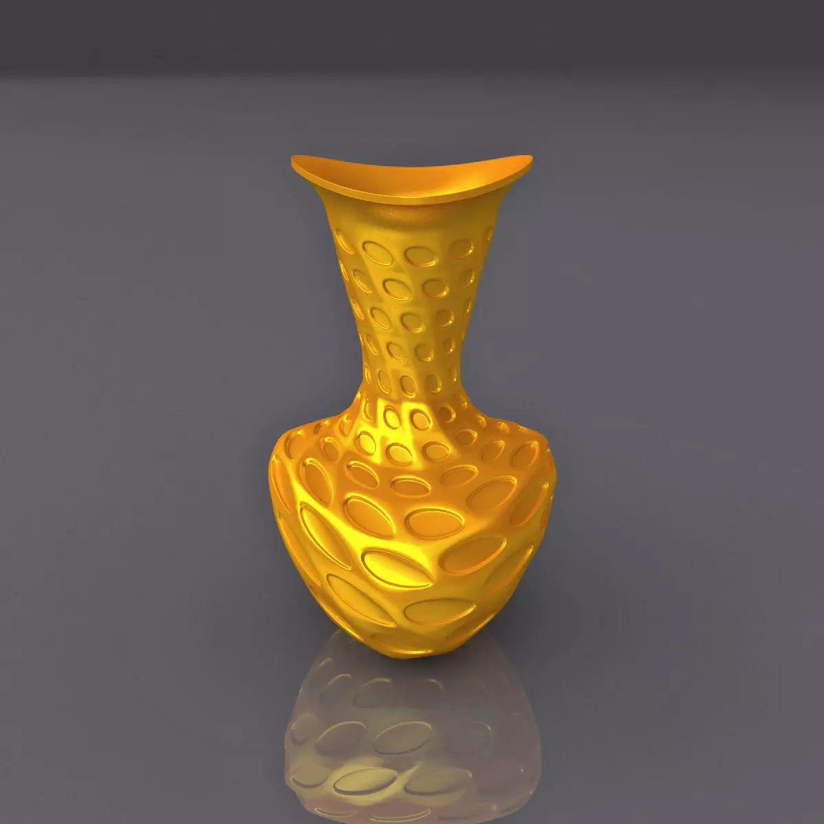 Perforated Surface Vase Design 3D Print Model 3D print model_0