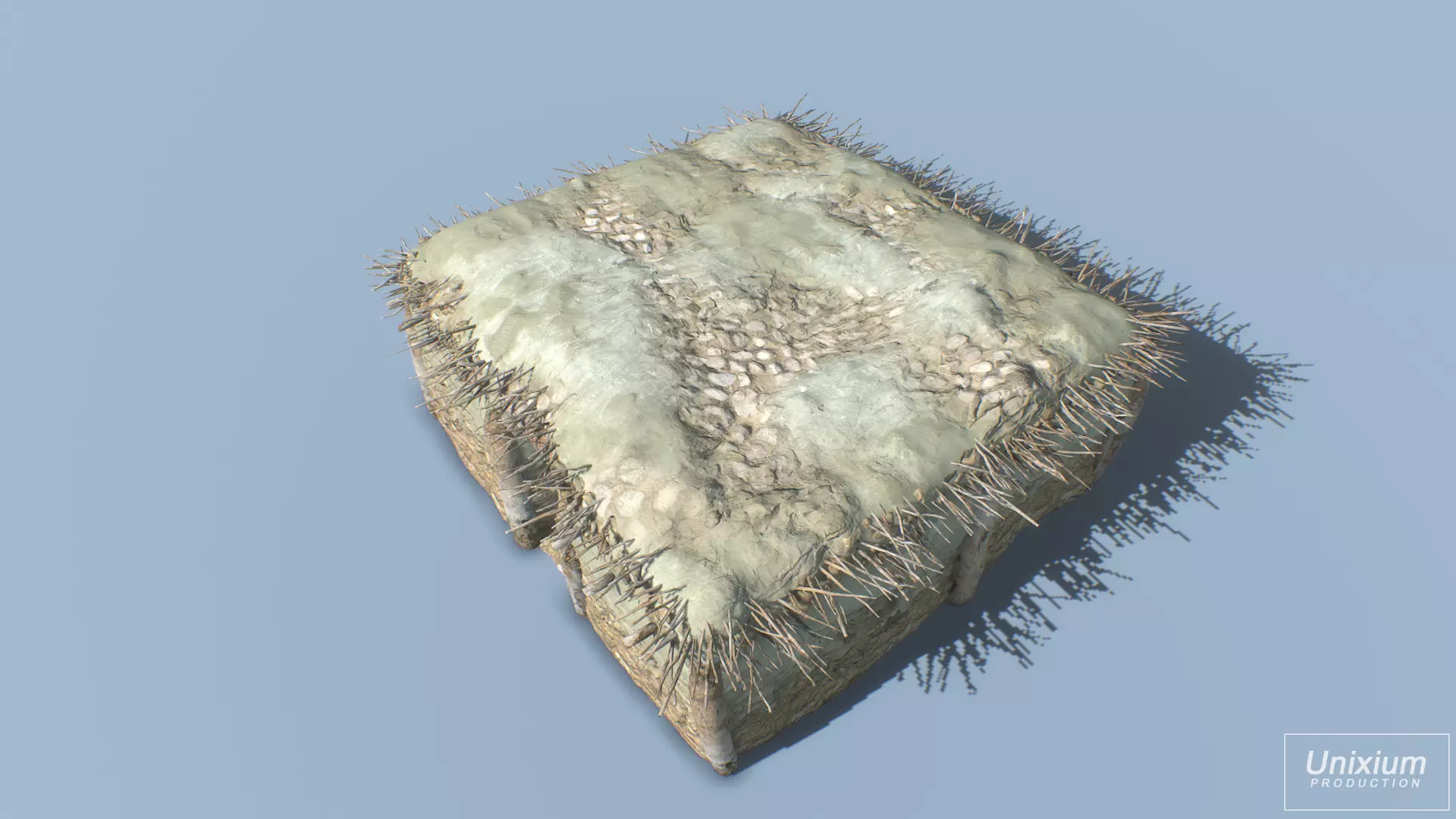 Ancient Greek House Low-poly 3D model_0