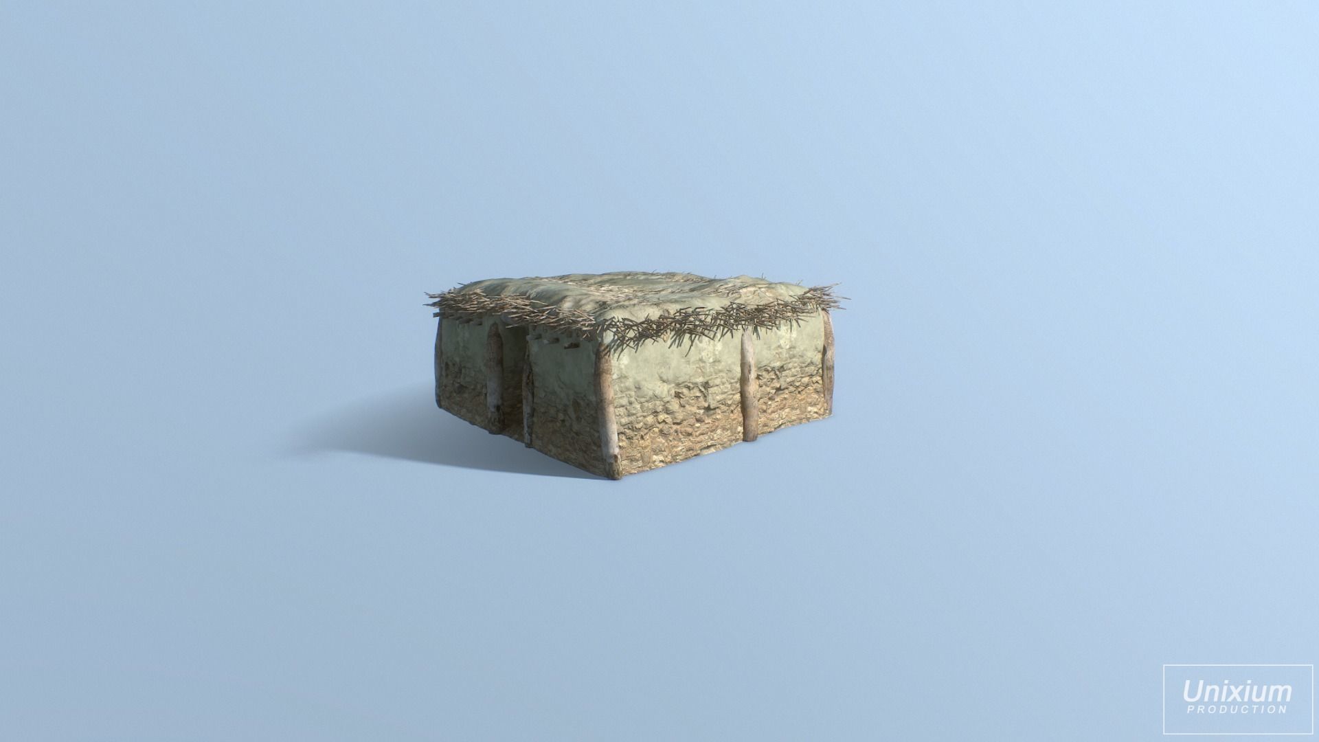 Ancient Greek House Low-poly 3D model_10