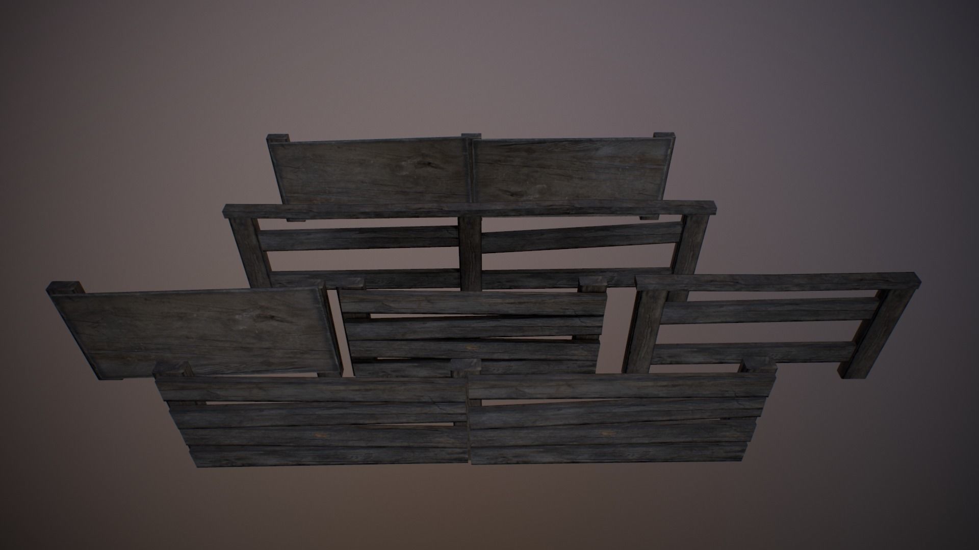 Modular Junk House Kit Low-poly 3D model_24