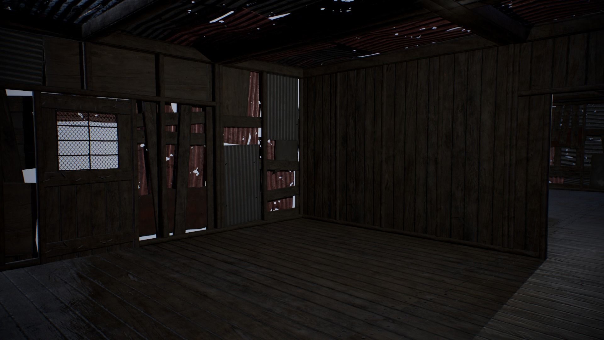 Modular Junk House Kit Low-poly 3D model_5