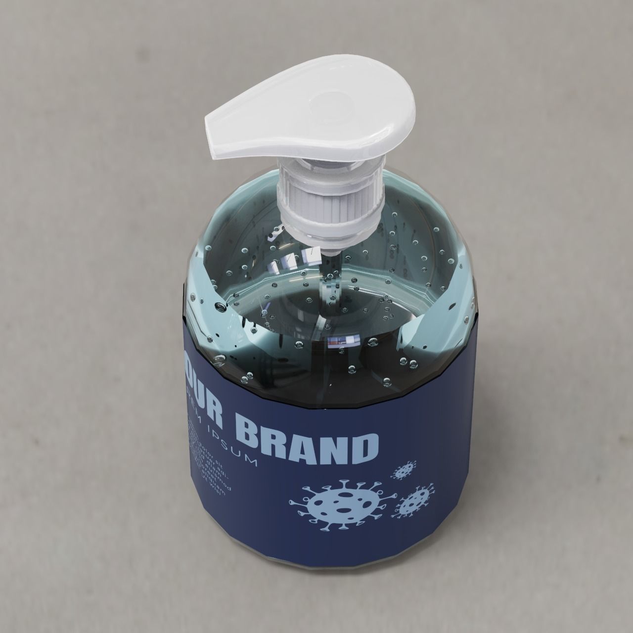 Hand Sanitizer Model 3D model_3