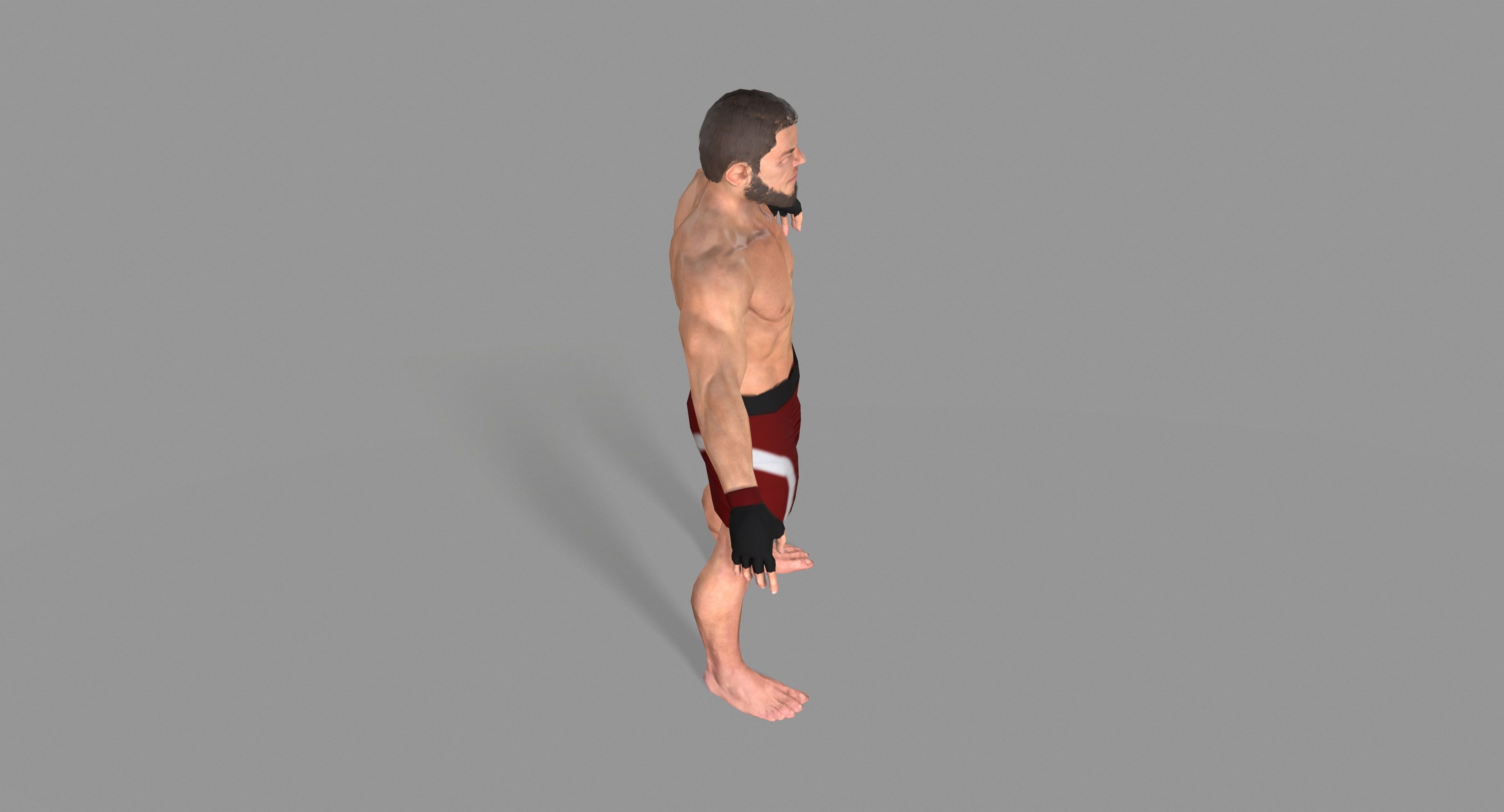UFC Boxer Low-poly 3D model_19