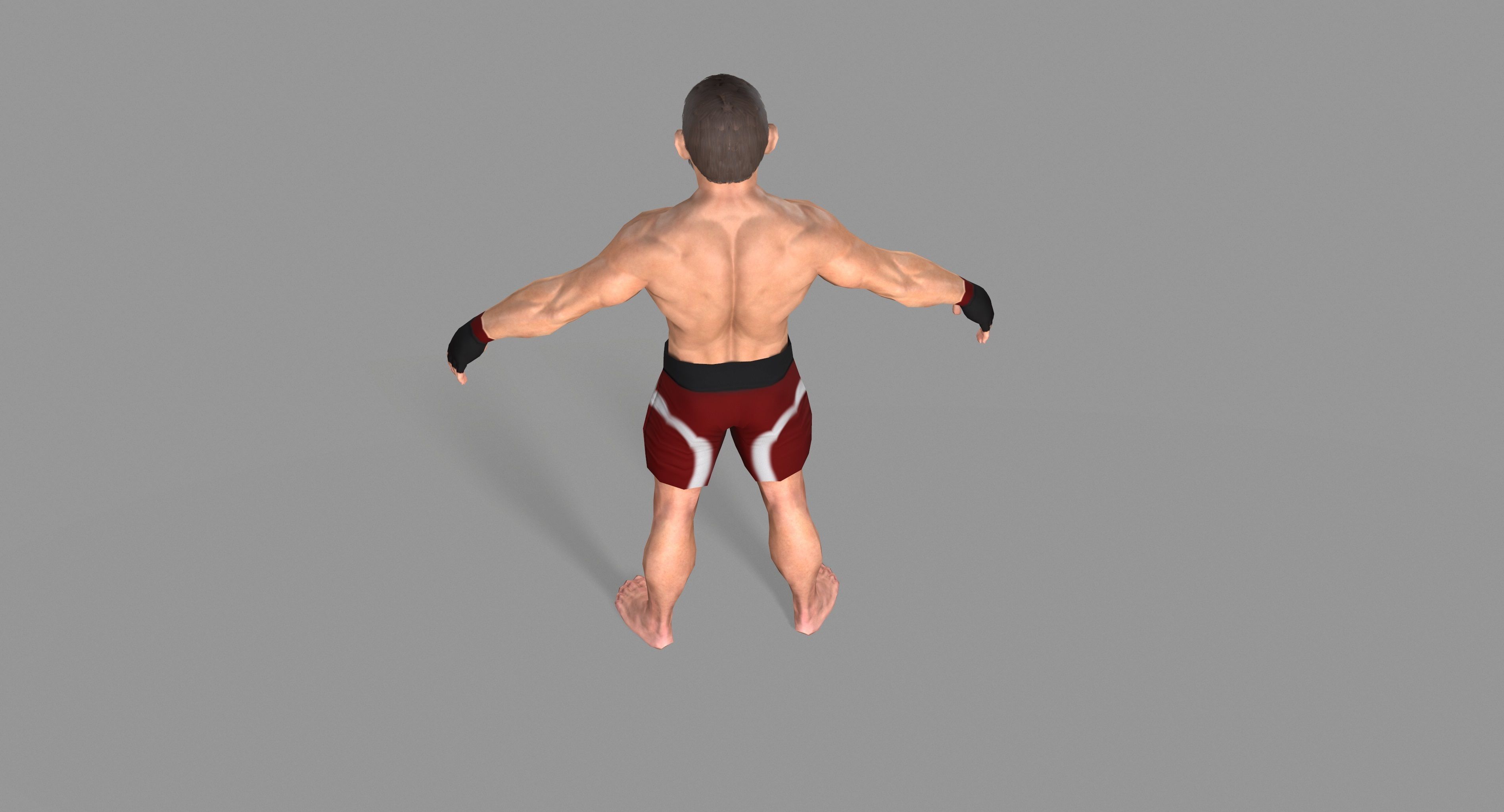 UFC Boxer Low-poly 3D model_27